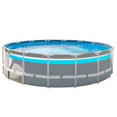 Каркасний басейн Intex 26730 (488х122 см) з картриджним фільтром, драбиною та тентом 31422 фото