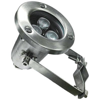 Прожектор для фонтану Aquaviva (3LED 3 Вт 12/24 В) RGB на трубу 29728 фото
