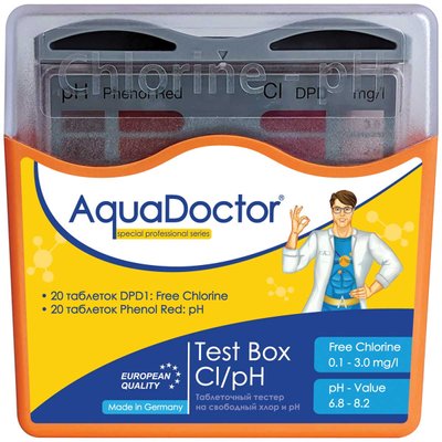 Тестер в таблетках AquaDoctor Cl та pH 23544 фото