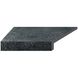 Кутовий Г-подібний елемент бортової плитки Aquaviva Granito Black, 595x345x50(20) мм (лівий/45°) 24700 фото 1