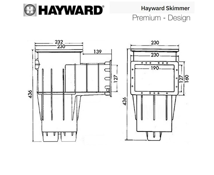Скімер Hayward 3111DGR Premium Standart під лайнер 24279 фото