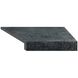 Кутовий Г-подібний елемент бортової плитки Aquaviva Granito Black, 595x345x50(20) мм (правий/45°) 24701 фото 1