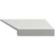 Кутовий Г-подібний елемент бортової плитки Aquaviva Granito Light Gray, 595x345x50(20) мм (правий/45°) 24703 фото 1