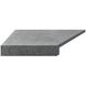 Кутовий Г-подібний елемент бортової плитки Aquaviva Granito Gray, 595x345x50(20) мм (лівий/45°) 24704 фото 1